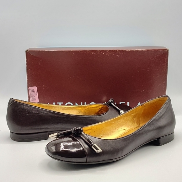 ANTONIO MELANI Shoes Antonio Melani Brown Cap Toe Ballet Flat With